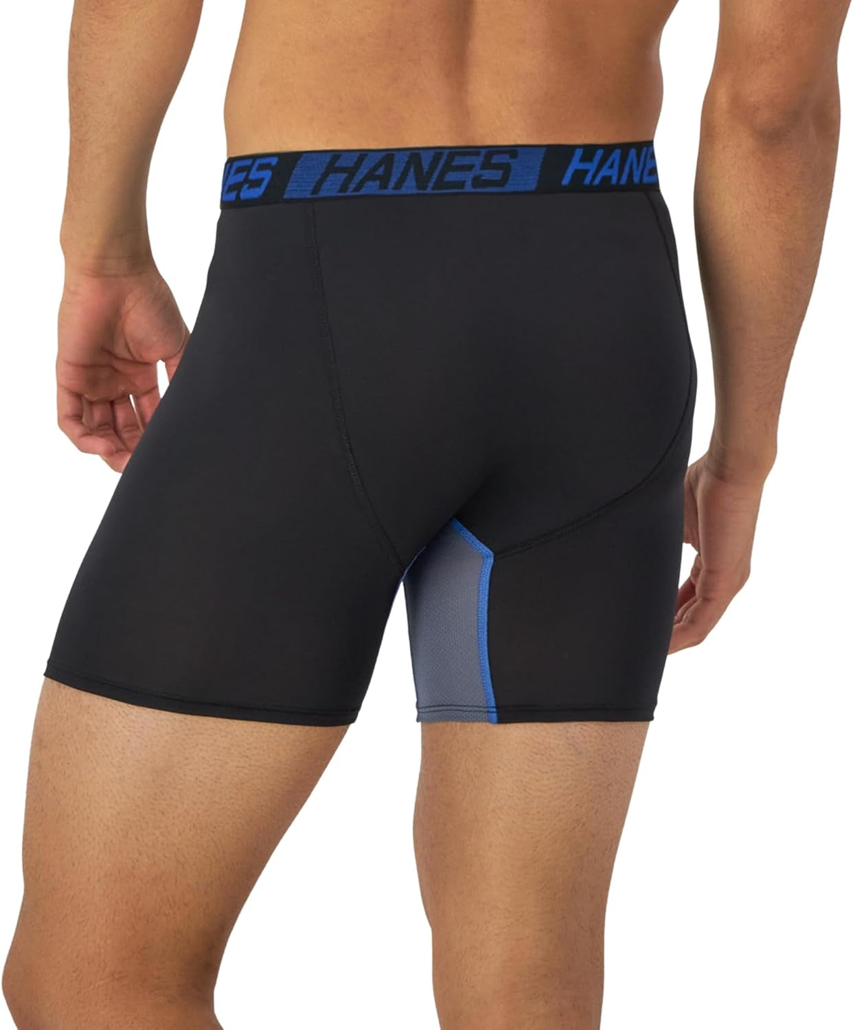 Men'S Anti-Chafing, 3 Pairs, Cool & Breathable Cotton Pouch Underwear, Moisture-Wicking Boxer Briefs