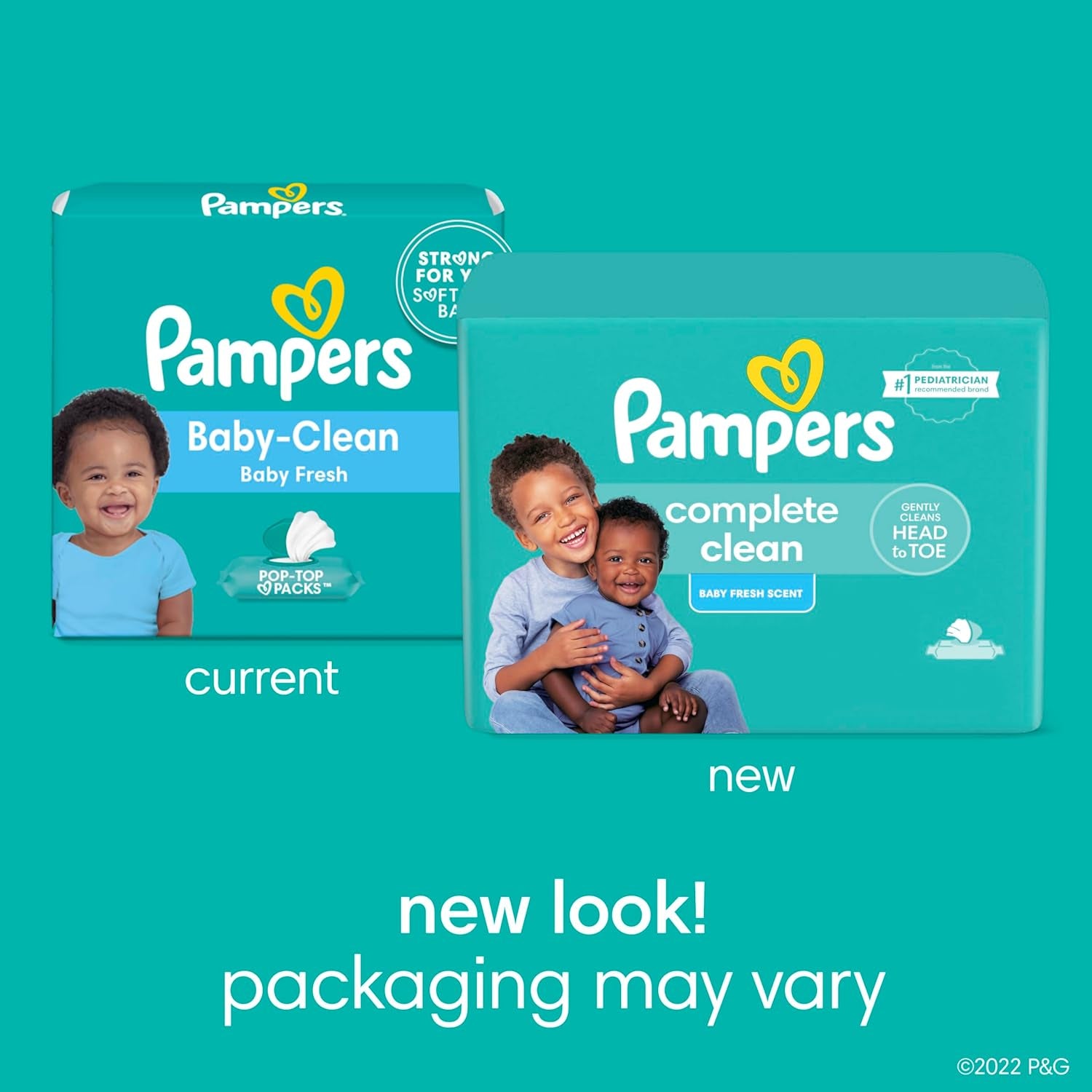 Baby Wipes, Complete Clean Baby Fresh Scented Wipe, Gently Cleans Head to Toe, 72 Total (1 Flip-Top Packs)
