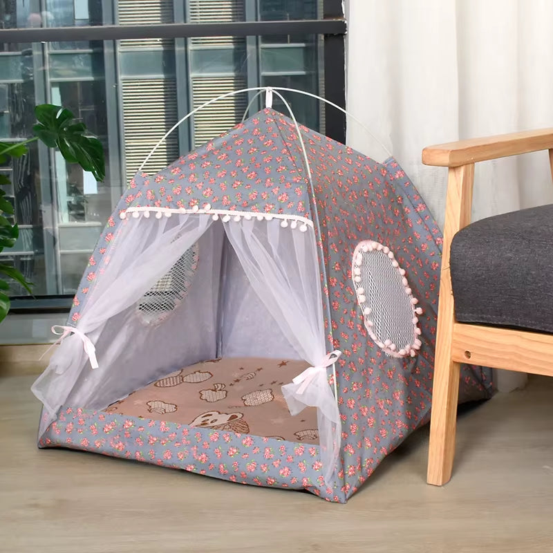 Cat Broken Flower Tent Nest Universal for All Seasons Pet Supplies Summer Dog and Cat Nest