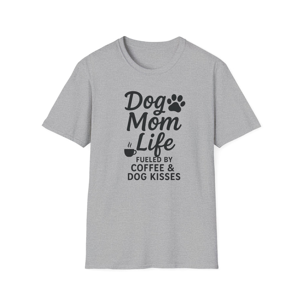 Dog Mom Life T-Shirt, Unisex Softstyle Tee, Gifts for Dog Lovers,