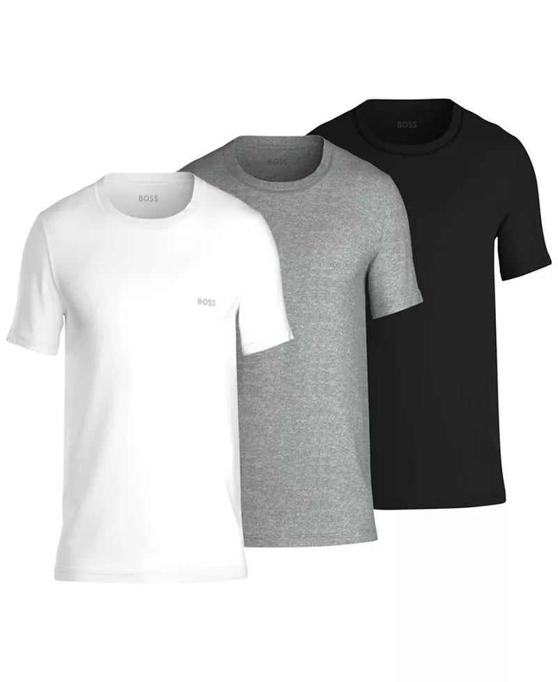Men'S 3-Pack Classic Assorted Solid Color Crewneck T-Shirts