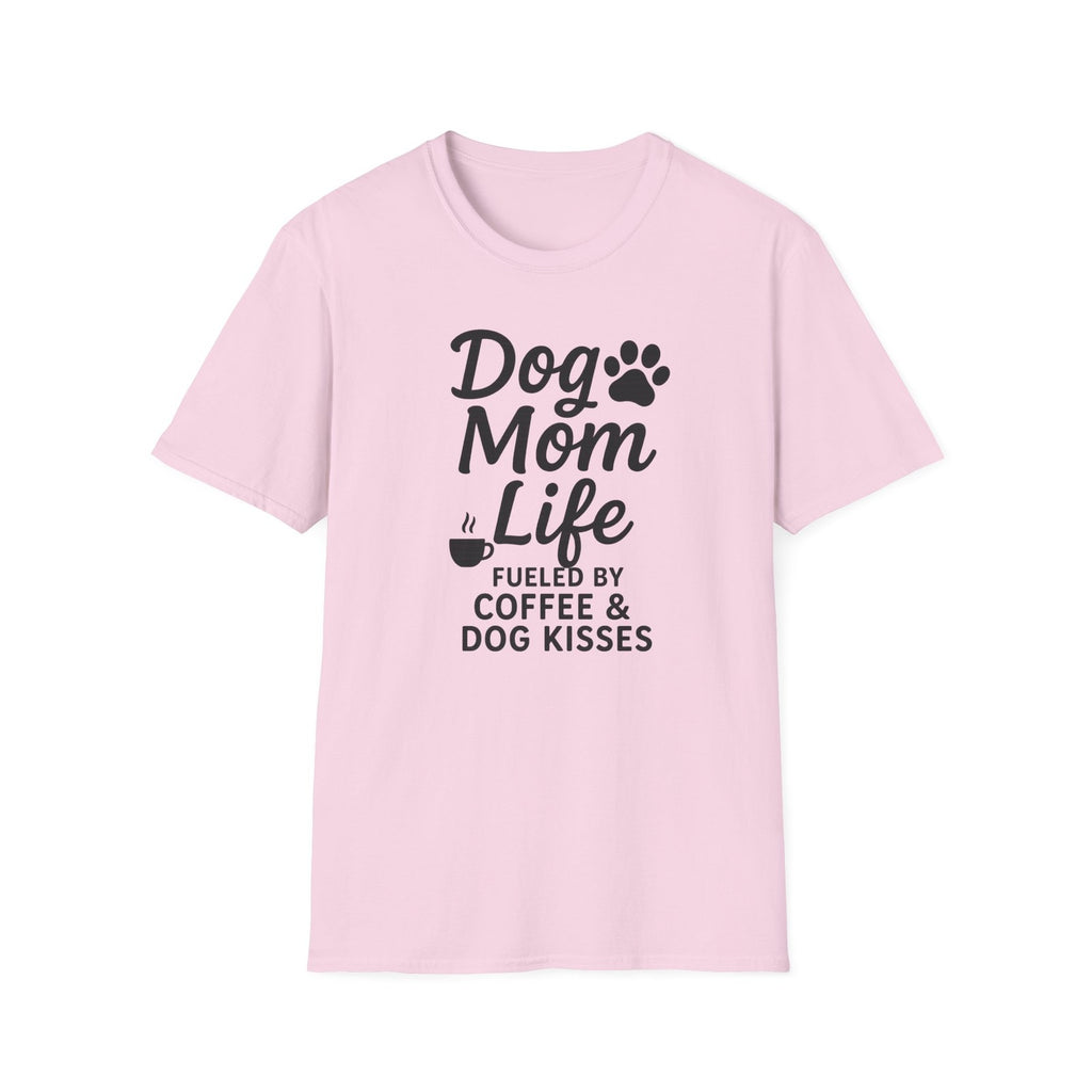 Dog Mom Life T-Shirt, Unisex Softstyle Tee, Gifts for Dog Lovers,