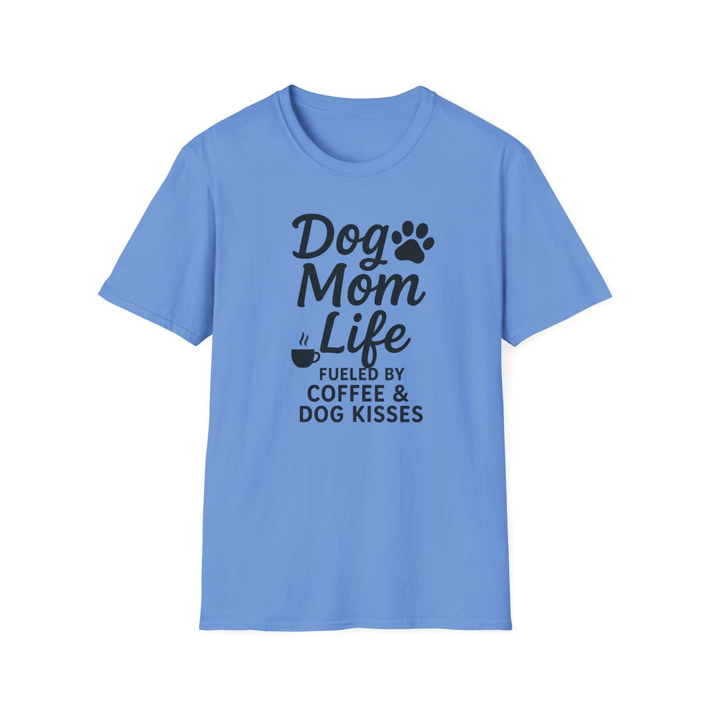 Dog Mom Life T-Shirt, Unisex Softstyle Tee, Gifts for Dog Lovers,