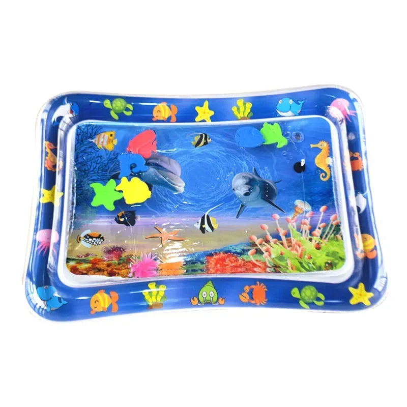 Summer Inflatable Water Mat PVC Playmat Toddler Activity Play Center Water Mat for Babies Early Education Developing Summer Toy