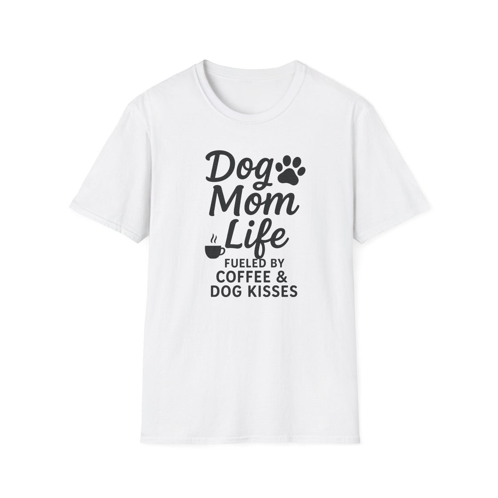 Dog Mom Life T-Shirt, Unisex Softstyle Tee, Gifts for Dog Lovers,