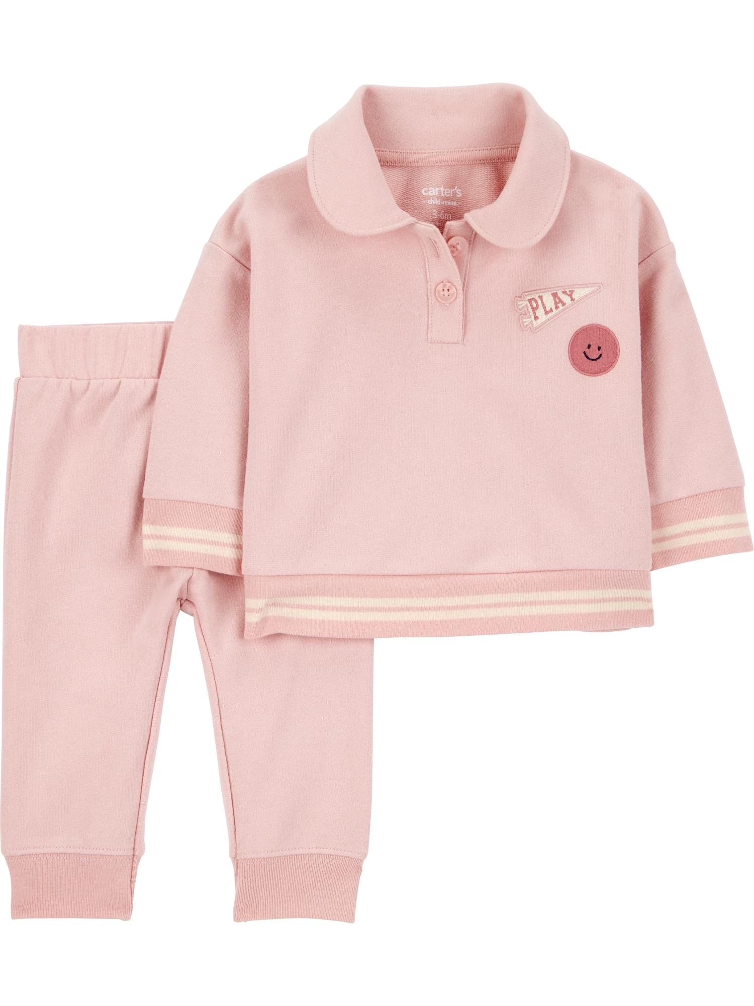 Baby Girl Outfit Set, 2-Piece, Sizes 0/3-24 Months