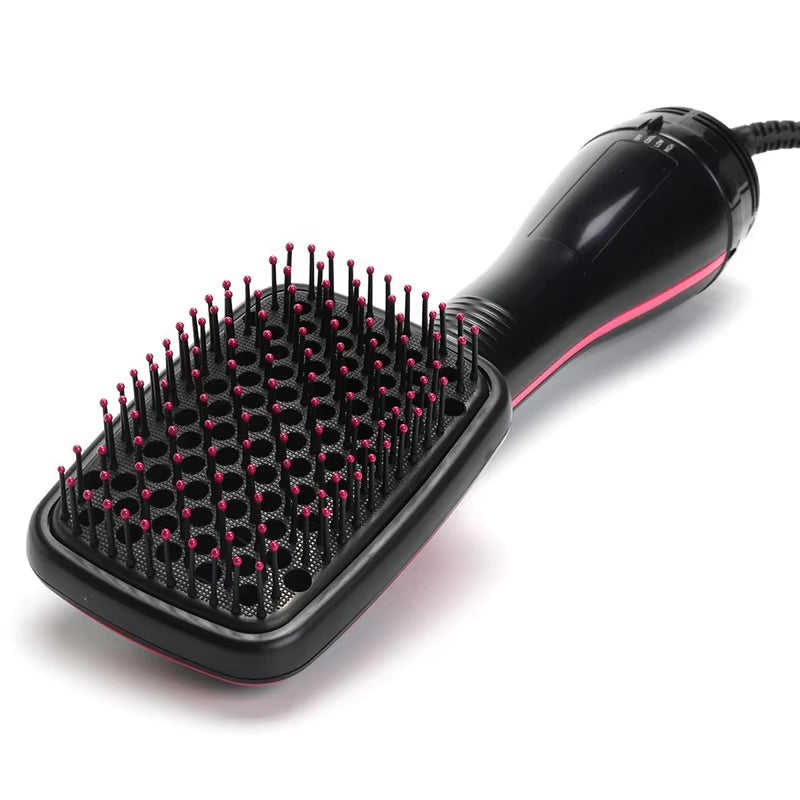 New Arrival 2 in 1 Multifunctional Hot Air Brush Comb Straightener Tangle-Free Hair Dryer Brush