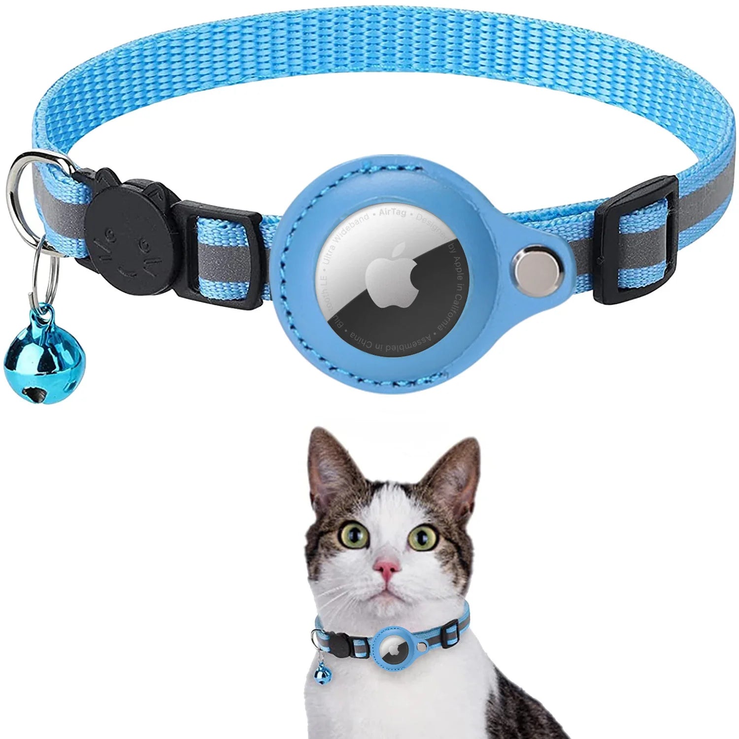 Airtag Case Collar for Cats with Protective Case for anti Lost Locator Tracker Dog Accessories Reflective Pet Collars
