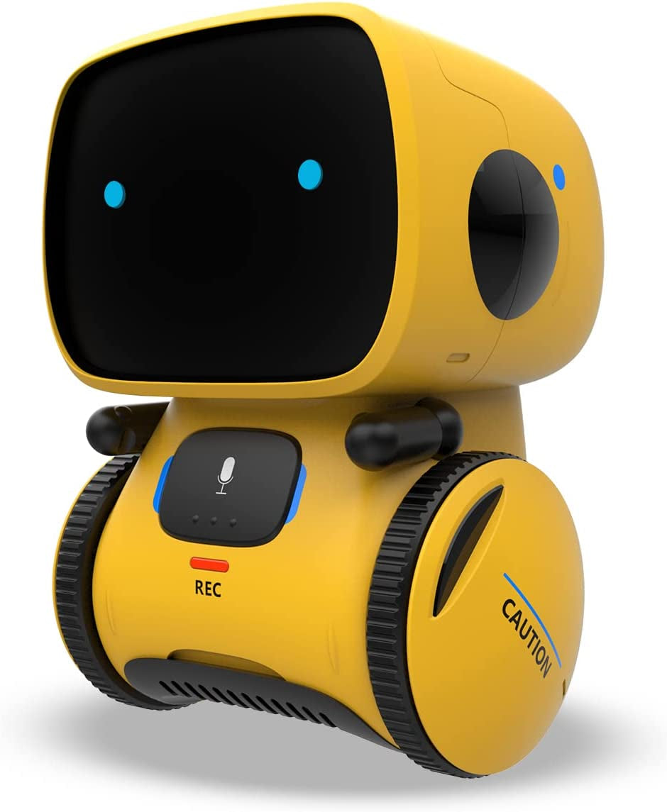 Robots for Kids, Interactive Smart Robotic with Touch Sensor, Voice Control, Speech Recognition, Singing, Dancing, Repeating and Recording, Robot Toy for 3 4 5 6 7 8 Year Old Boys Girls