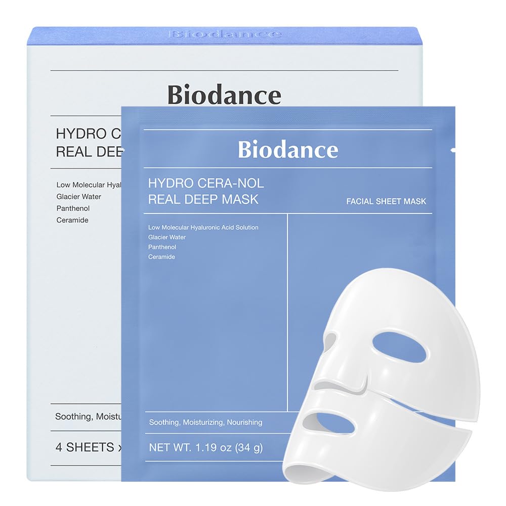 Bio-Collagen Real Deep Mask, Hydrating Overnight Hydrogel Mask