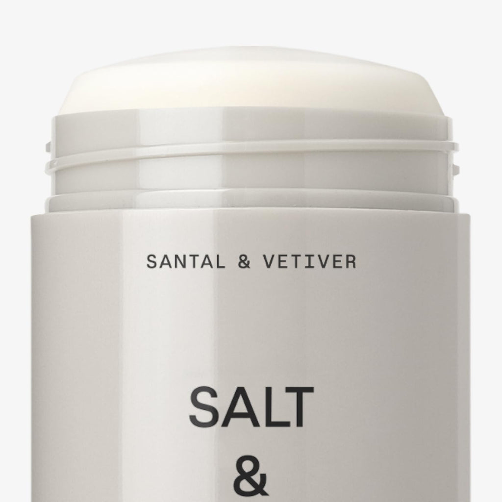 Aluminum Free Deodorant | Extra Strength 48 Hour Protection for Women & Men | Made with Seaweed Extracts, Shea Butter & Prebiotics (Santal & Vetiver)