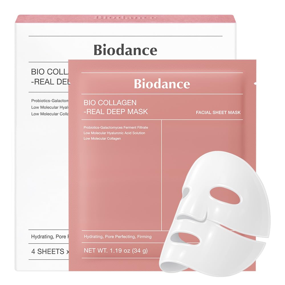 Bio-Collagen Real Deep Mask, Hydrating Overnight Hydrogel Mask