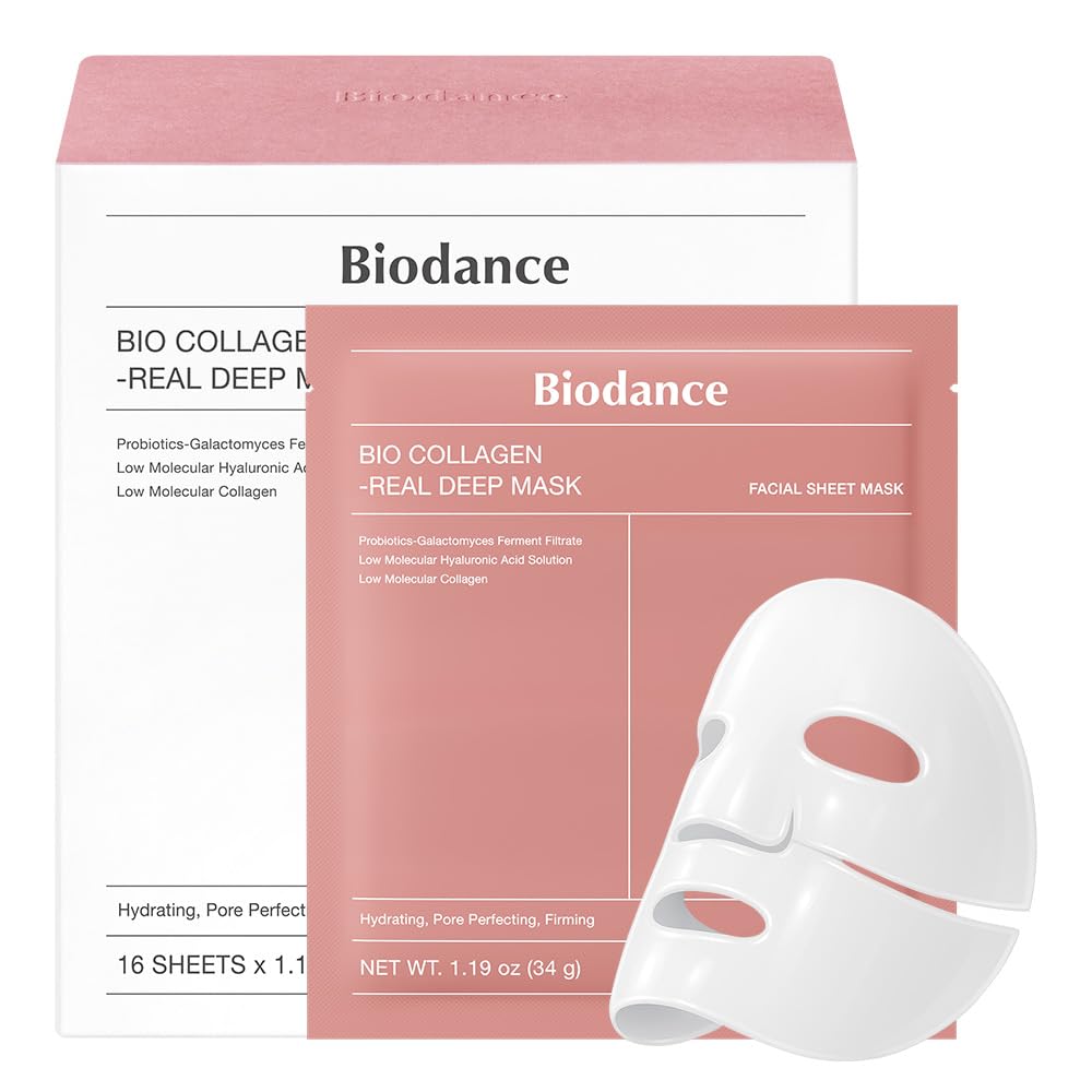 Bio-Collagen Real Deep Mask, Hydrating Overnight Hydrogel Mask