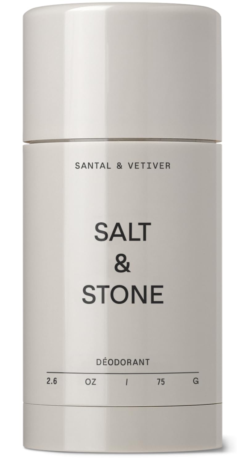 Aluminum Free Deodorant | Extra Strength 48 Hour Protection for Women & Men | Made with Seaweed Extracts, Shea Butter & Prebiotics (Santal & Vetiver)