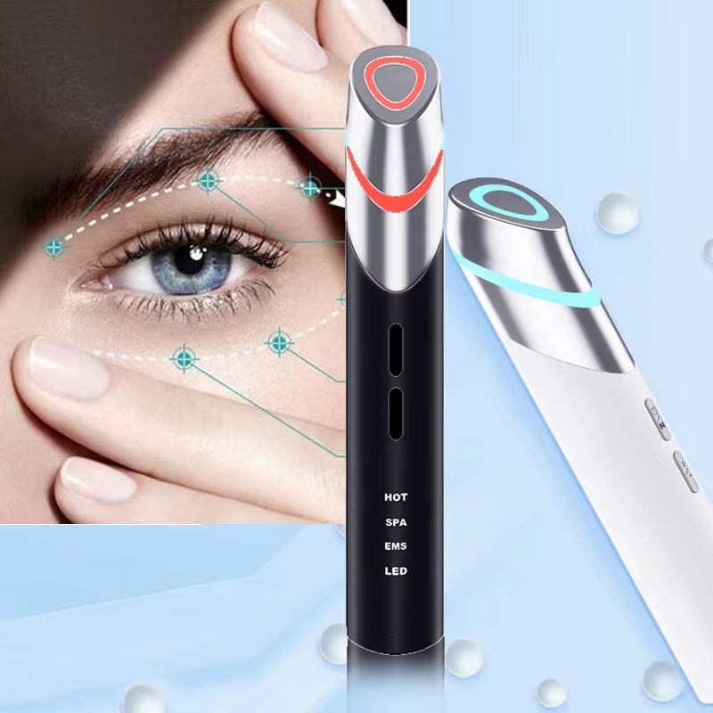 2025 EMS Microcurrent Wireless Eye Lifting anti Wrinkles Pen Eye Bags Dark Anti-Puffiness Device for Eye Massage Tools