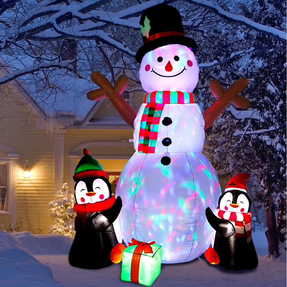 Ourwarm 6Ft Snowman Penguin Inflatables Christmas Outdoor Decor
