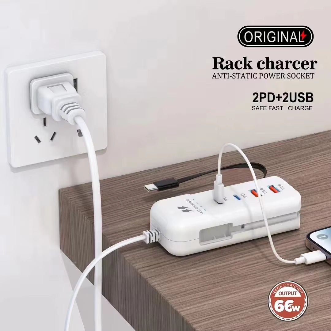 USB Charger PD Type C Fast Charge Quick Wall Chargers Multiport USB Hub 