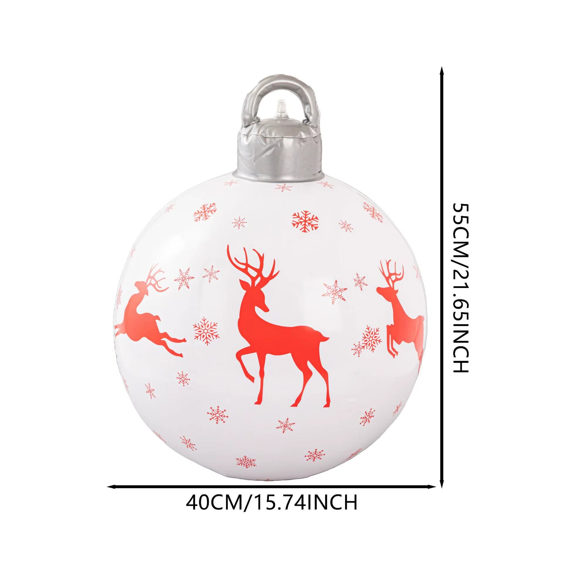 Outdoor Christmas Decoration Ball, PVC Inflatable Christmas Balloon, Christmas Party Atmosphere Balls, Santa Claus Elk Balloons