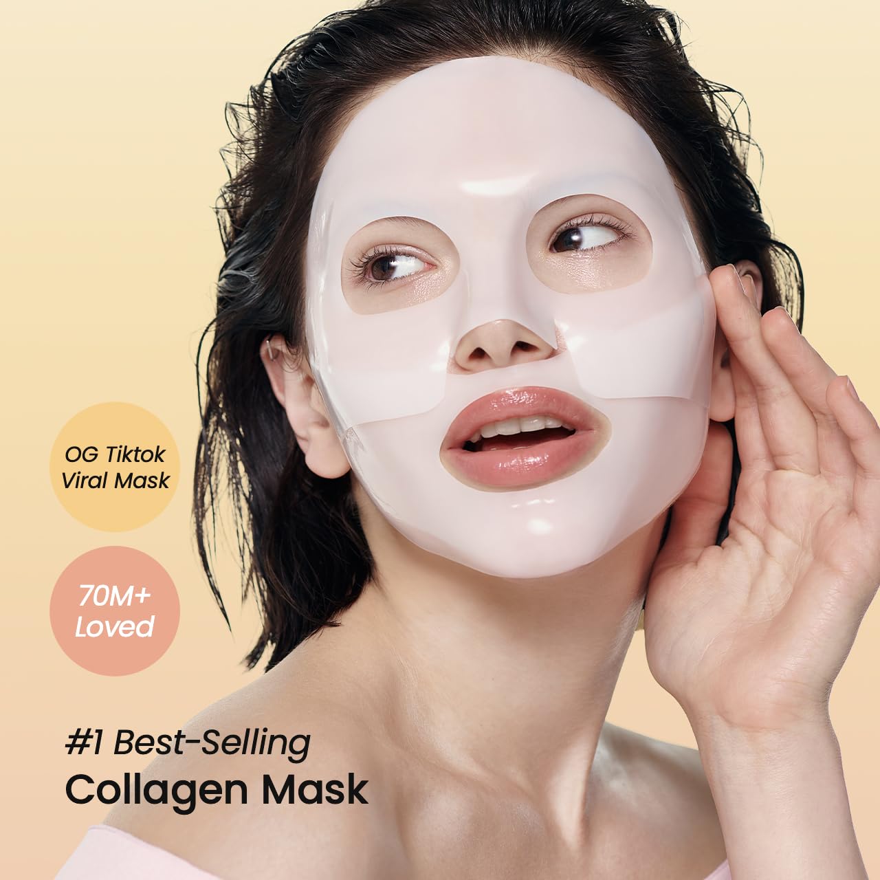 Bio-Collagen Real Deep Mask, Hydrating Overnight Hydrogel Mask