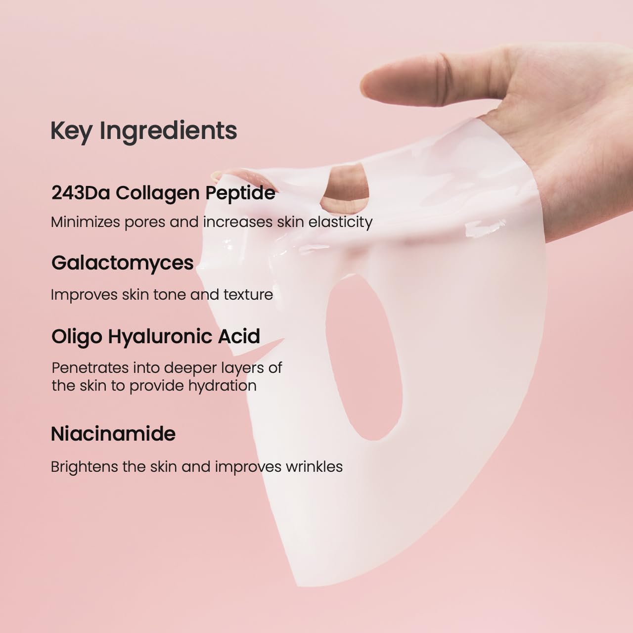 Bio-Collagen Real Deep Mask, Hydrating Overnight Hydrogel Mask