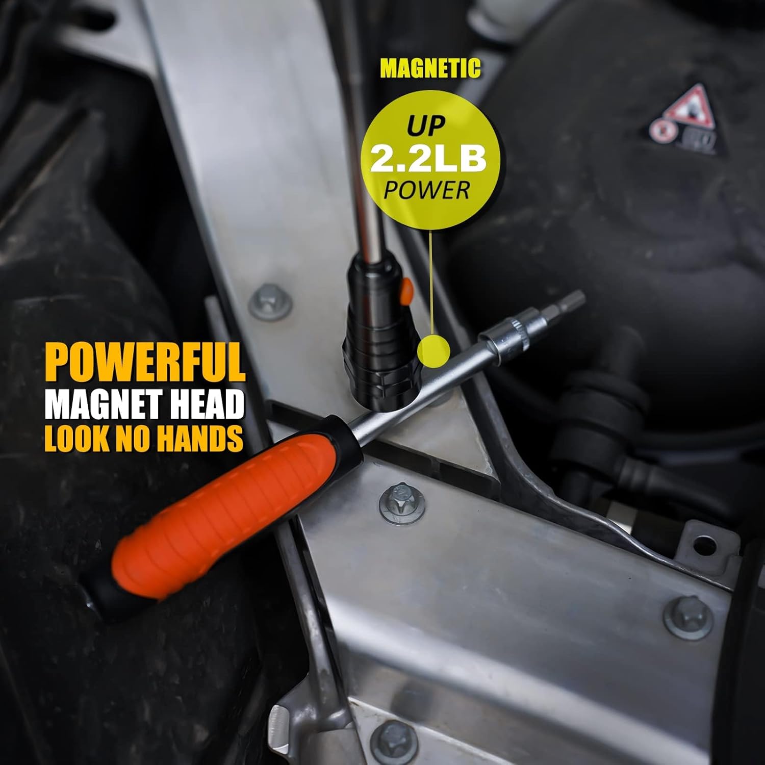 Magnetic Pickup Tool Gifts for Men, Telescoping Magnet Flashlight