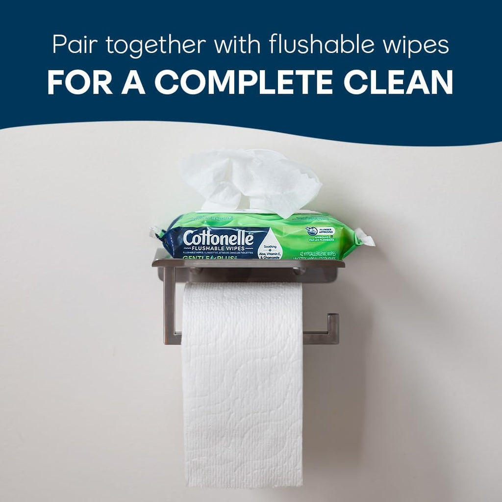 Ultra Comfort Toilet Paper with Cushiony Cleaningripples Texture, 12 Family Mega Rolls = 54 Regular Rolls