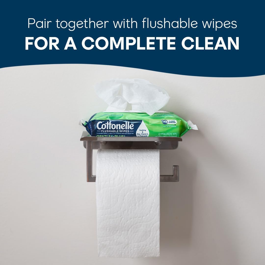 Ultra Comfort Toilet Paper with Cushiony Cleaningripples Texture, 12 Family Mega Rolls = 54 Regular Rolls