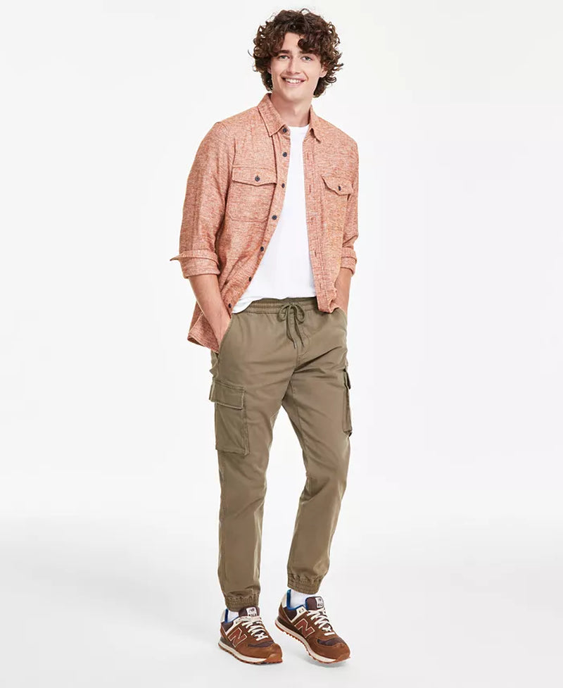 Men'S Garment-Dyed Cargo Jogger Pants, Created for Macy'S