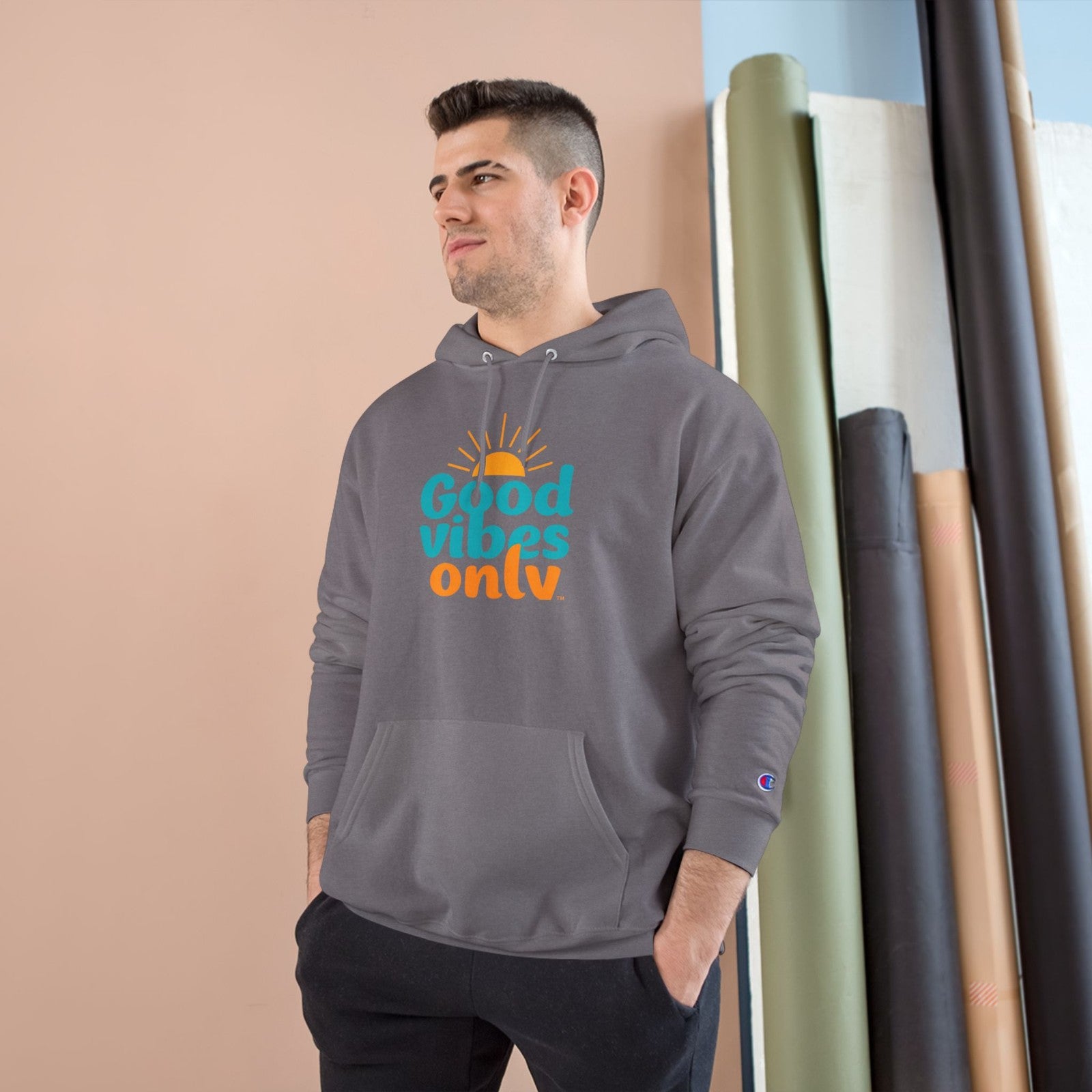 Good Vibes Only Hoodie, Positive Energy Sweatshirt, Comfort Wear for Enthusiasts