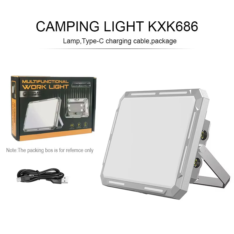 LED Camping Tent Light Rechargeable Searchlight High Power Outdoor Emergency Lighting Waterproof Portable Hanging Night Lamps