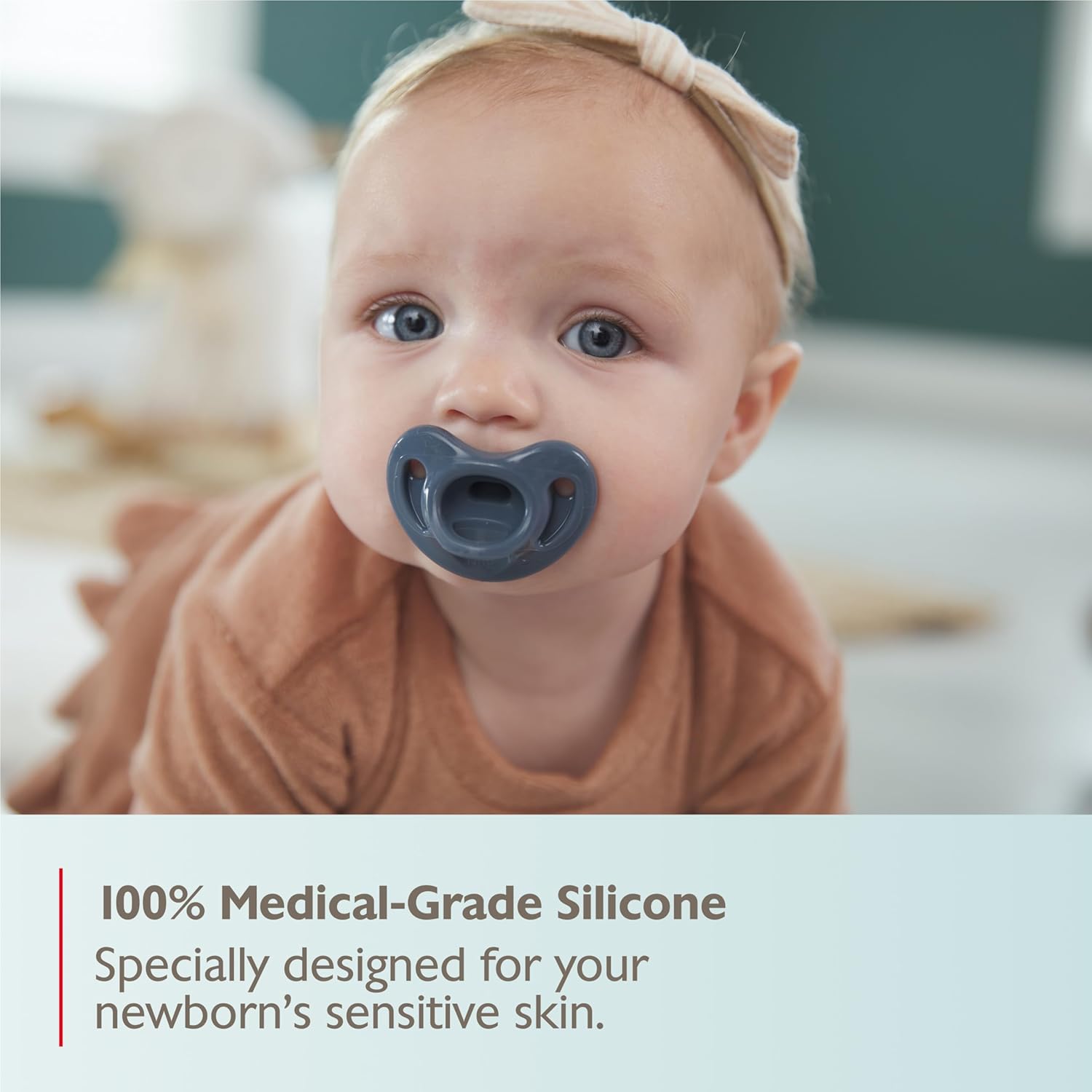 Timeless Comfy Pacifier | 100% Silicone, One-Piece Design | Bpa-Free, Gentle on Baby’S Skin | 5-Pack, for 0-6M