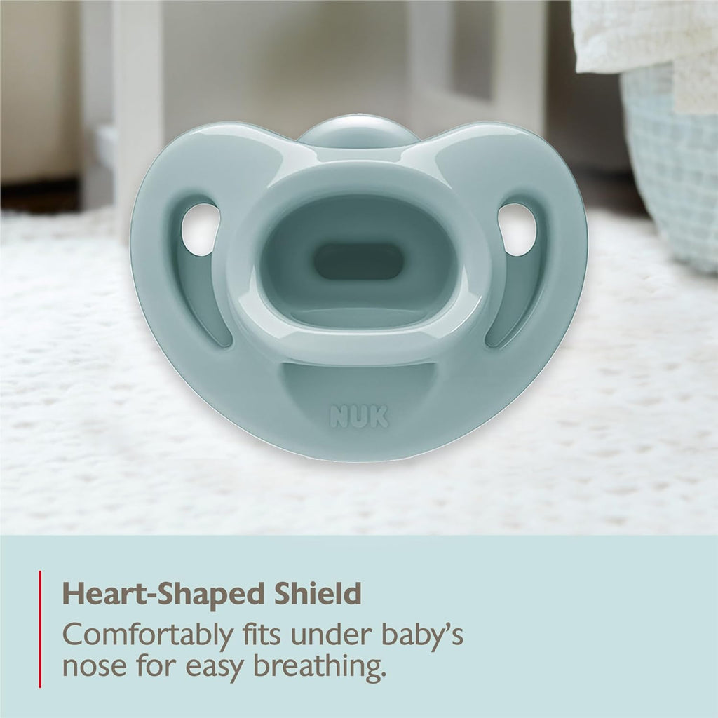 Timeless Comfy Pacifier | 100% Silicone, One-Piece Design | Bpa-Free, Gentle on Baby’S Skin | 5-Pack, for 0-6M