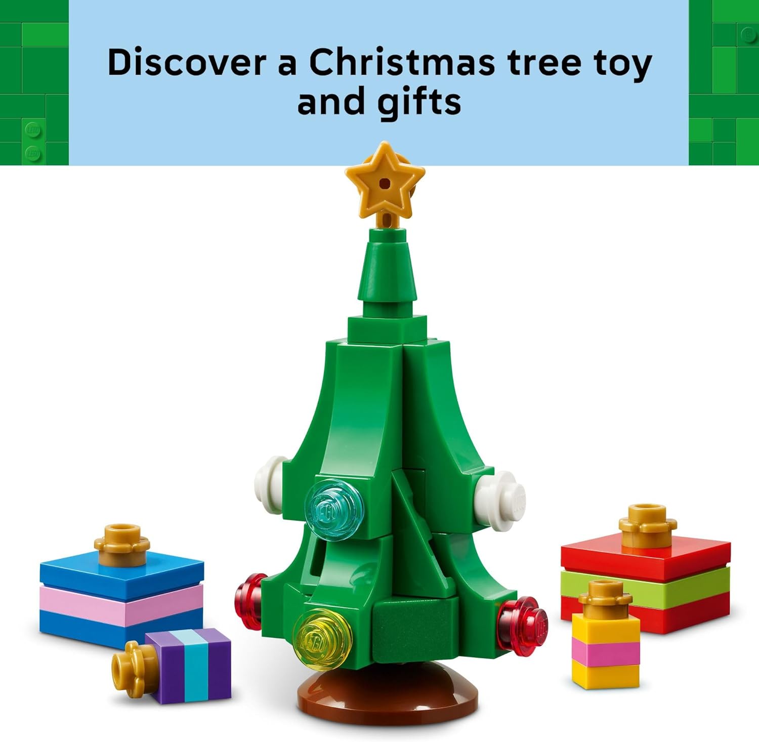 Santa’S Delivery Truck Building Toy for Kids - Construction Set for Play or Christmas Decor - Building Blocks for Girls & Boys, Ages 8+ - Holiday Craft Ideas for Families - 40746