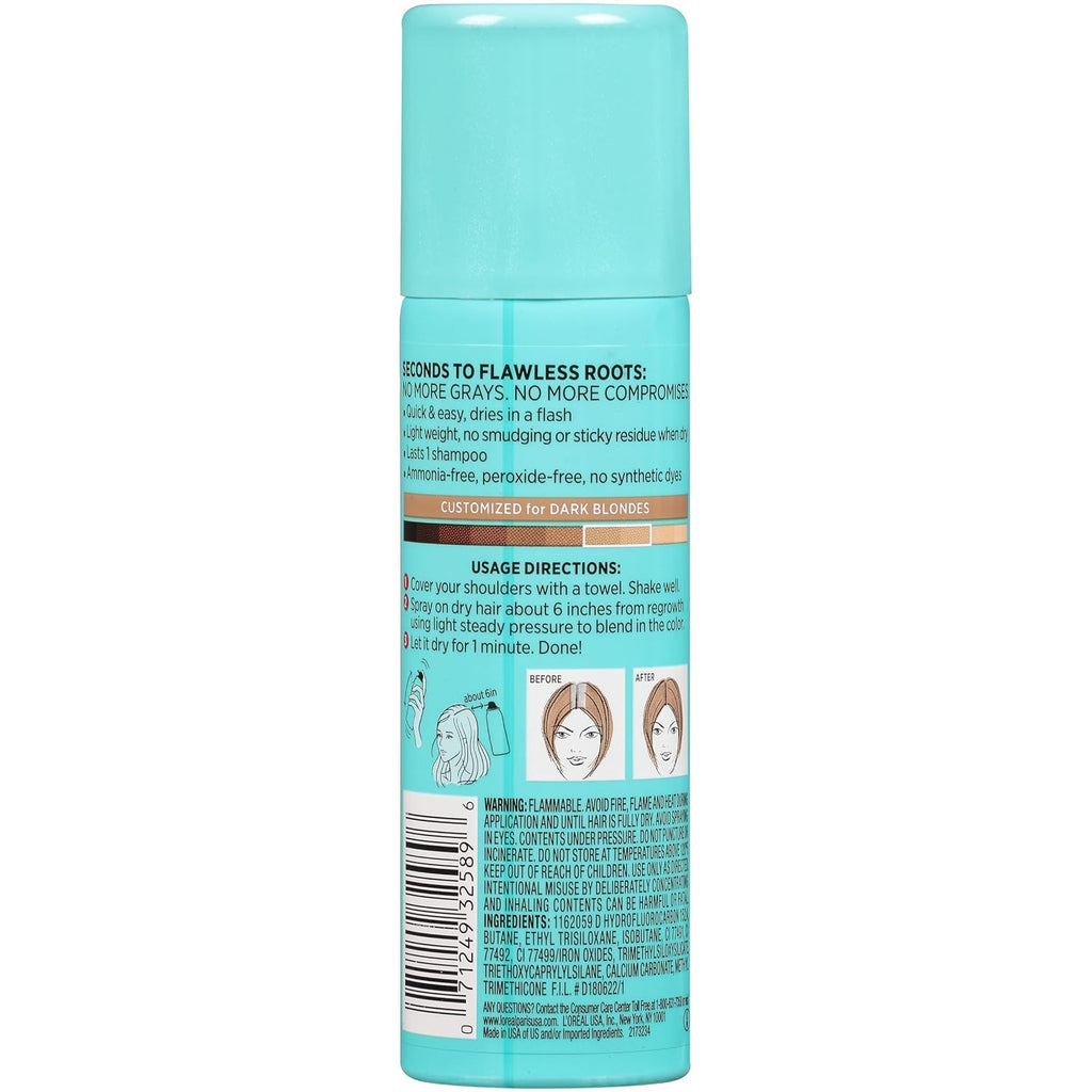 Magic Root Cover up Gray Concealer Spray Dark Blonde 2 Oz.(Packaging May Vary)