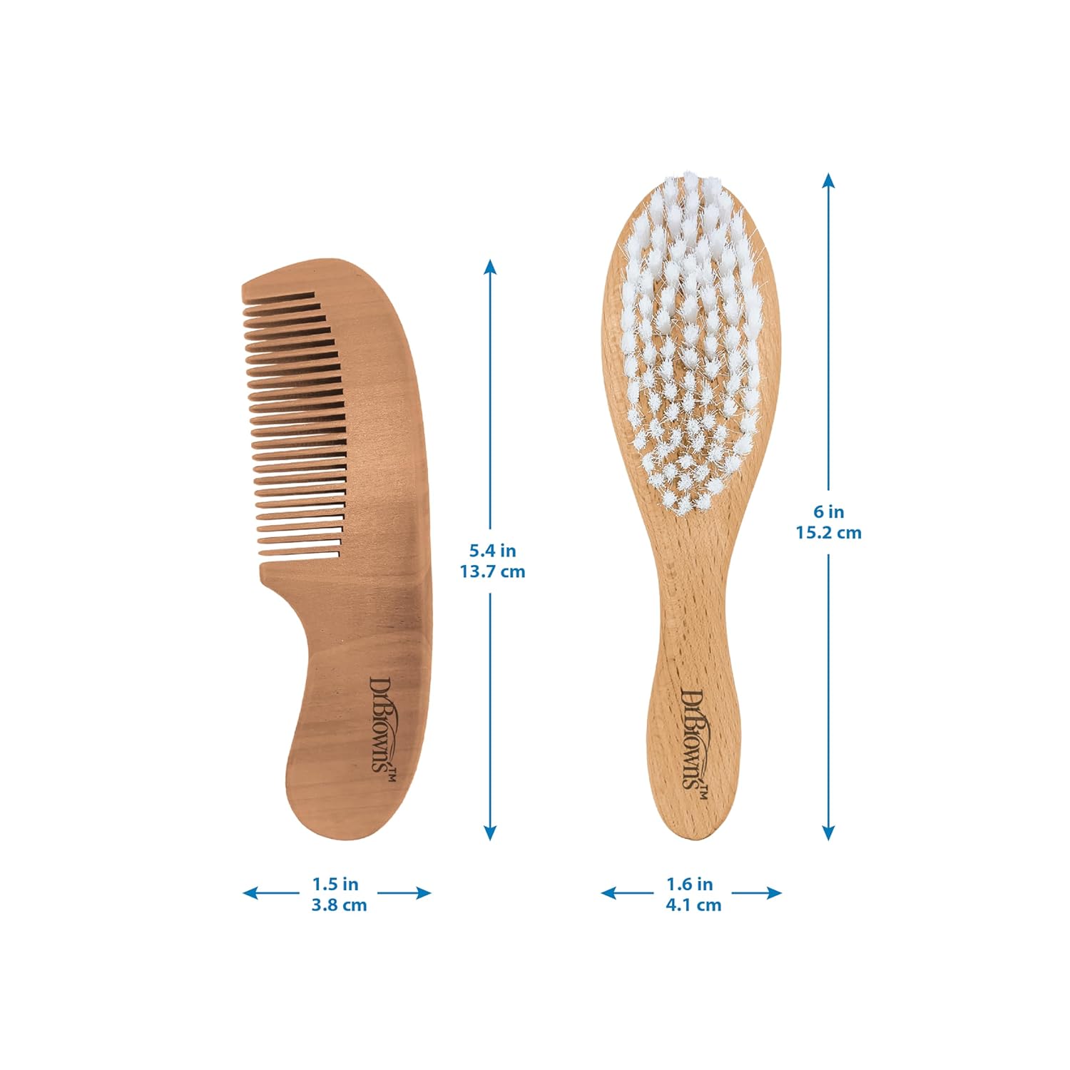 Soft and Safe Baby Brush + Comb