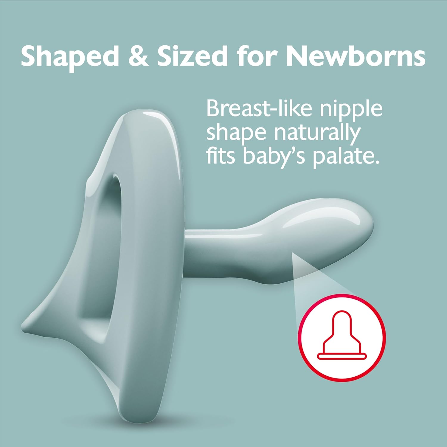 Timeless Comfy Pacifier | 100% Silicone, One-Piece Design | Bpa-Free, Gentle on Baby’S Skin | 5-Pack, for 0-6M