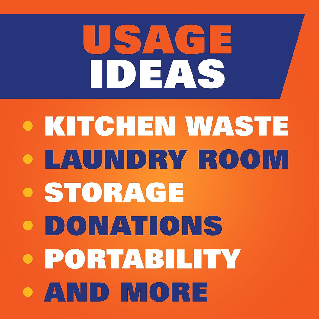 Ultra Strong 13 Gallon Trash Bags, Tall Kitchen Trash Bags 13 Gallon Size, Resist Leaks, Punctures, and Rips, Continuous Odor Control, White, Fabuloso Scent, 80 Bags