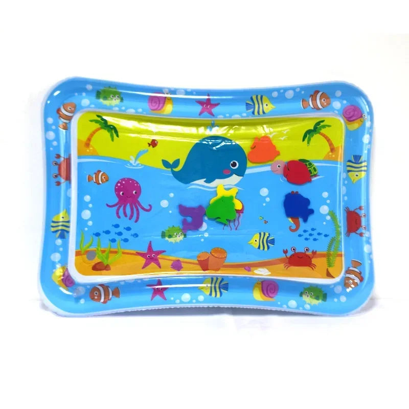 Summer Inflatable Water Mat PVC Playmat Toddler Activity Play Center Water Mat for Babies Early Education Developing Summer Toy