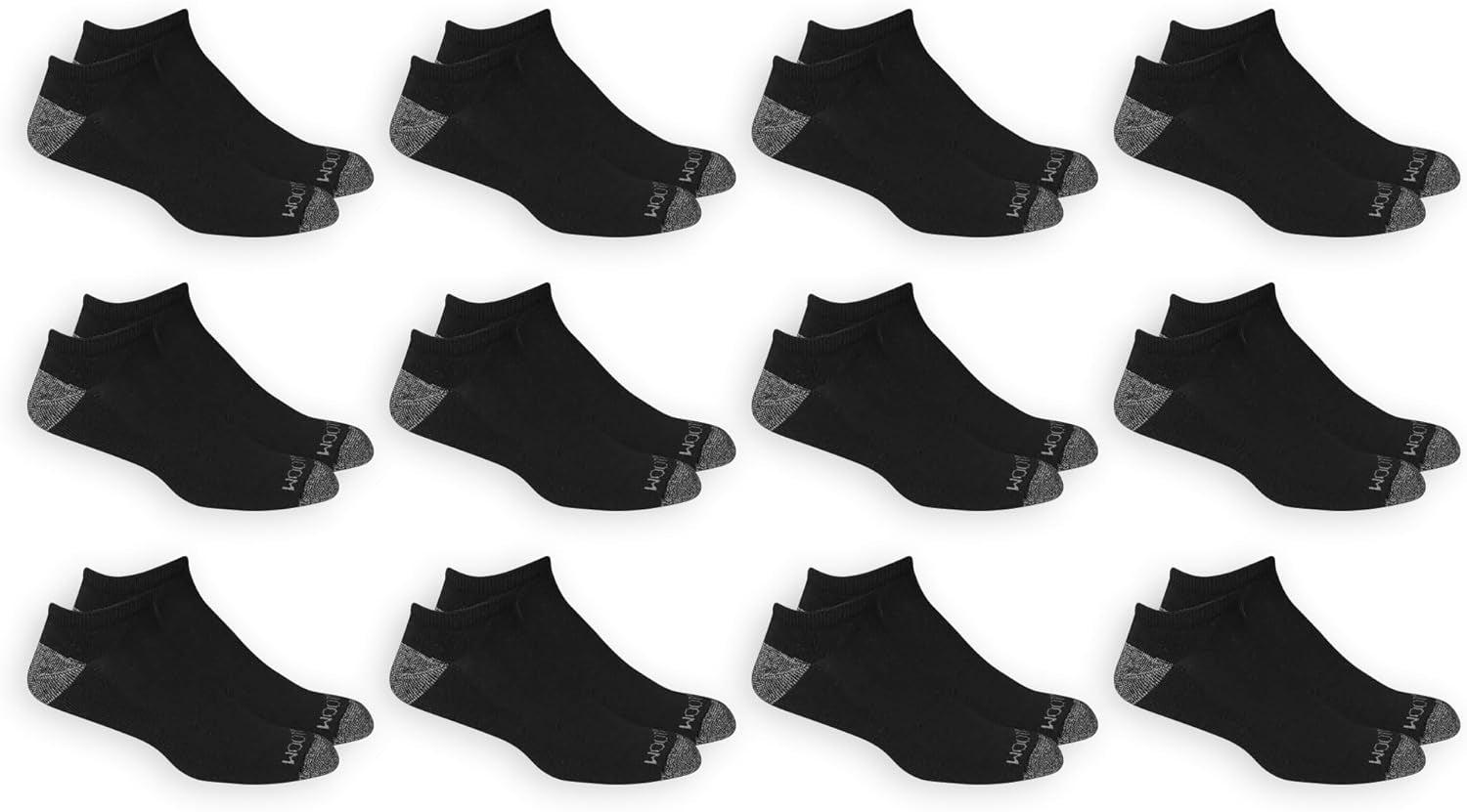 Men'S Dual Defense No Show Socks (12 Pack)