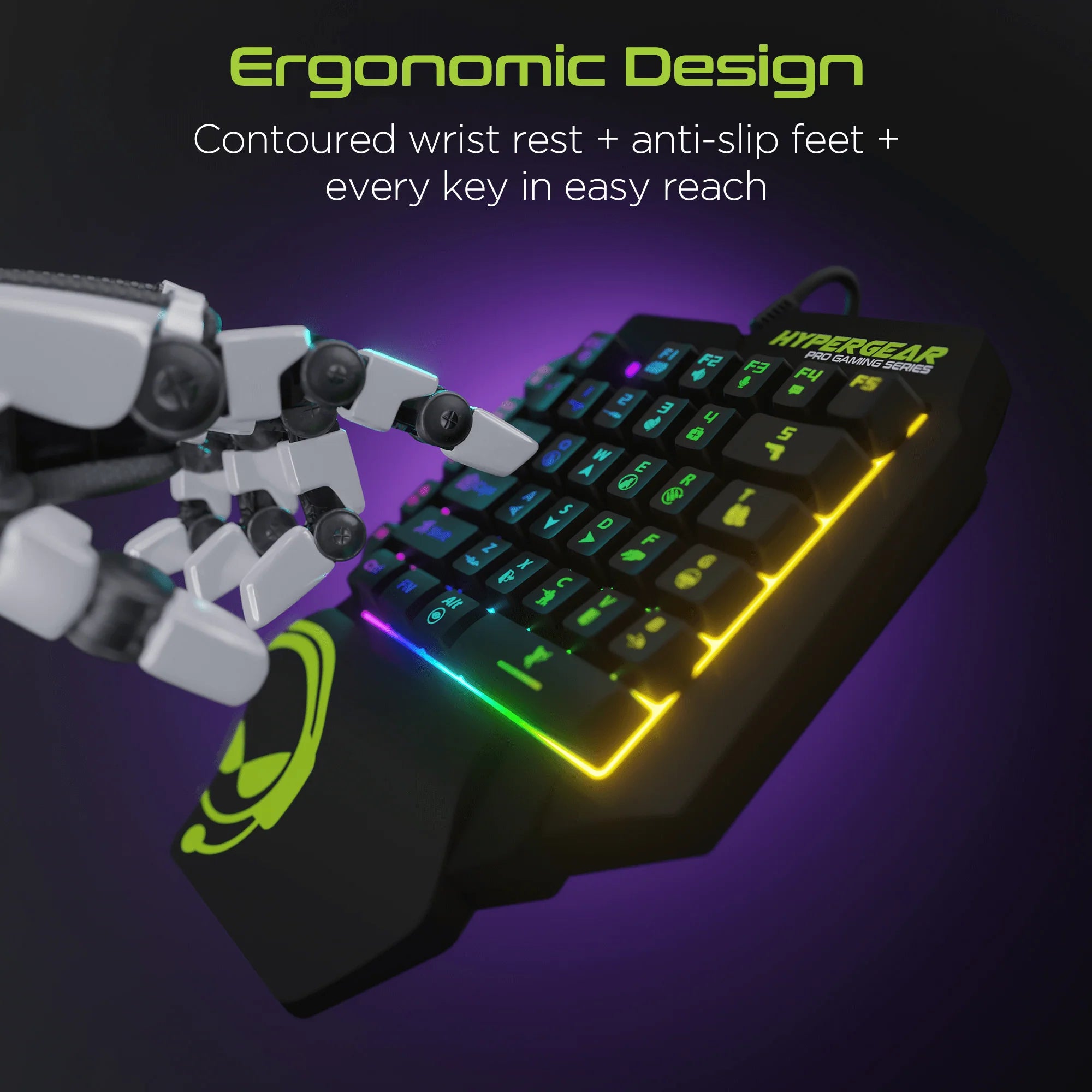 Hypergear Keyvictory One-Handed Gaming Keypad