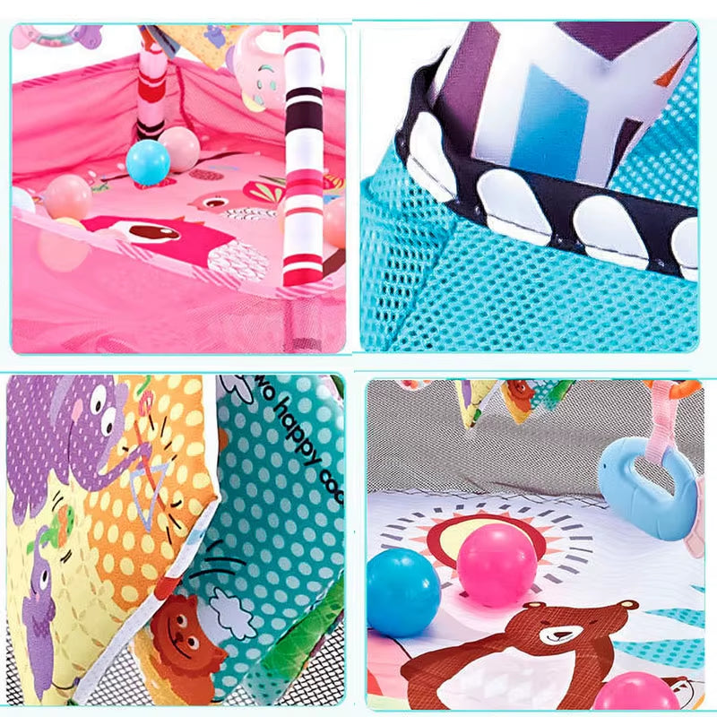 Educational Fitness Frame for Children Play Mat Rack Crawling Blanket Infant Play Rug Gift Kids Activity Mat Gym Baby Toys