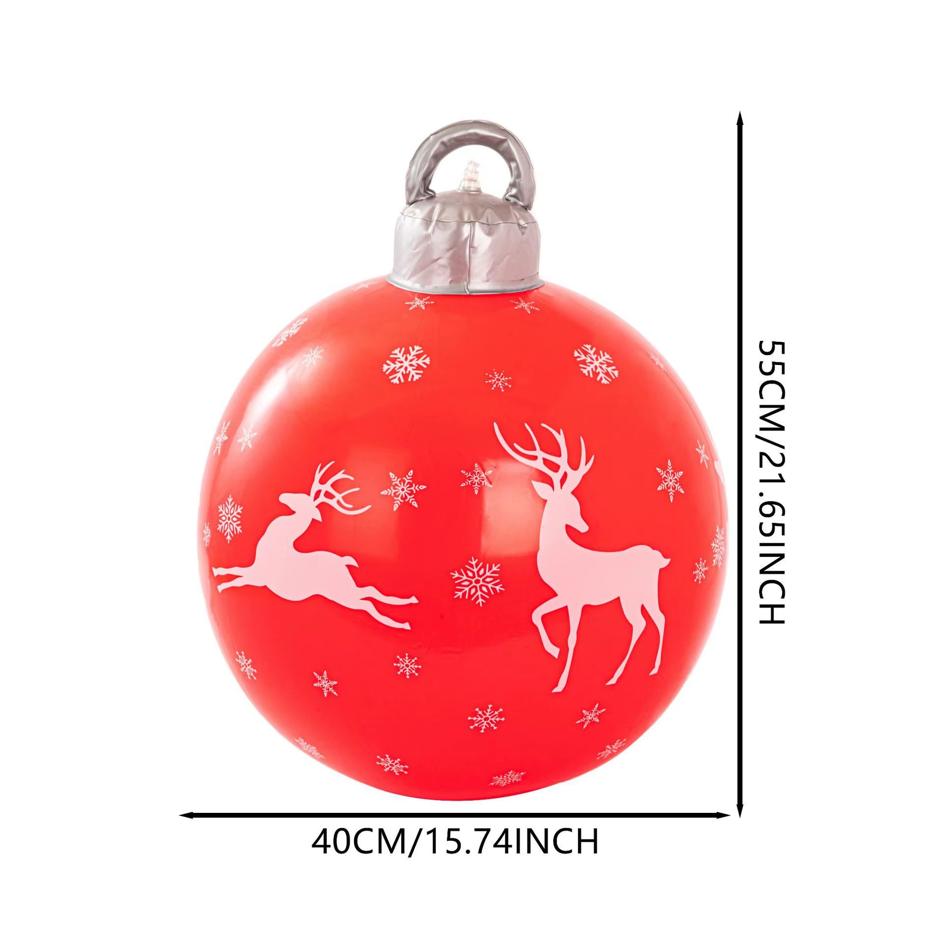 Outdoor Christmas Decoration Ball, PVC Inflatable Christmas Balloon, Christmas Party Atmosphere Balls, Santa Claus Elk Balloons