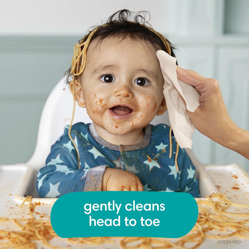 Baby Wipes, Complete Clean Baby Fresh Scented Wipe, Gently Cleans Head to Toe, 72 Total (1 Flip-Top Packs)
