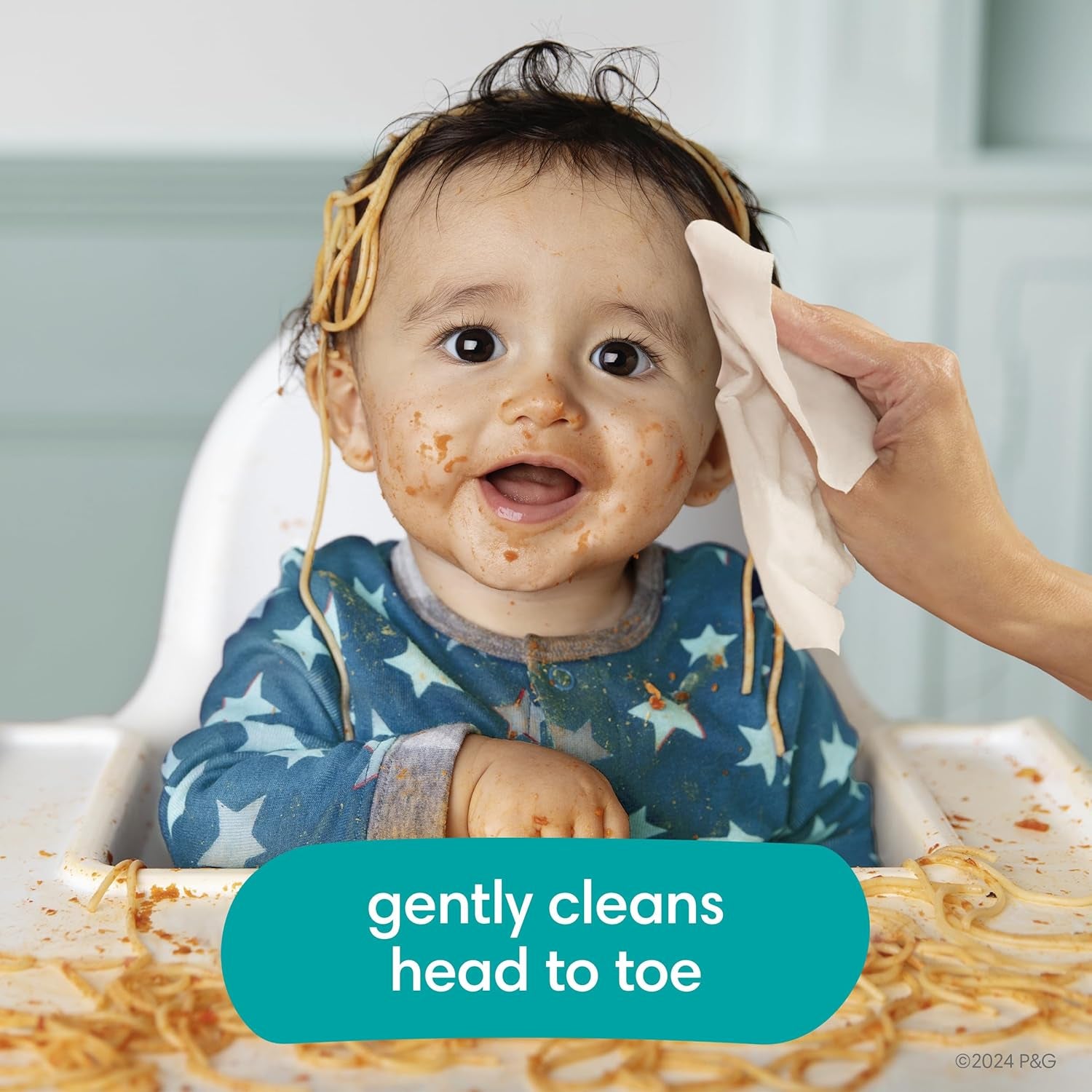 Baby Wipes, Complete Clean Baby Fresh Scented Wipe, Gently Cleans Head to Toe, 72 Total (1 Flip-Top Packs)