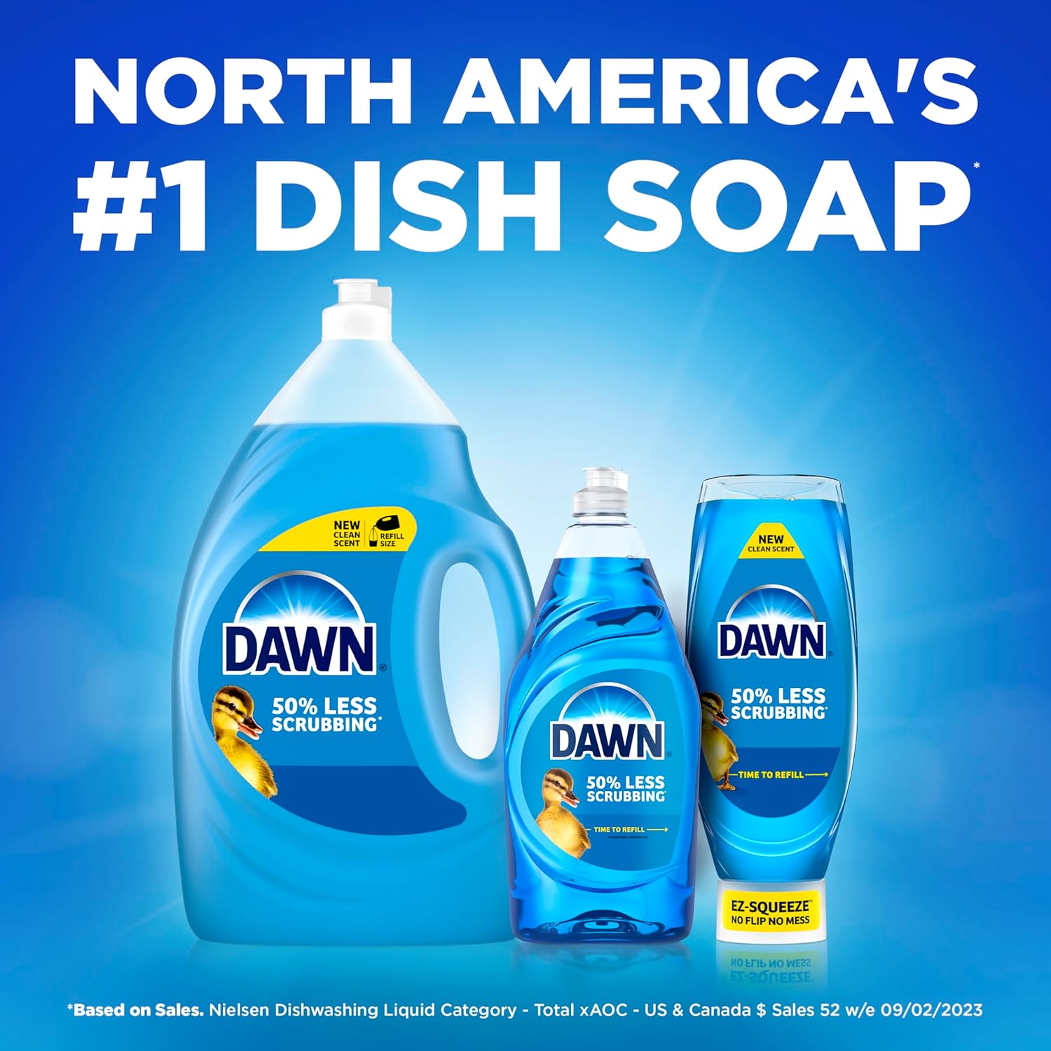 Dish Soap Ultra Dishwashing Liquid, Dish Soap Refill, Dish Detergent Liquid, Original Scent, 56 Fl Oz (Pack of 2)