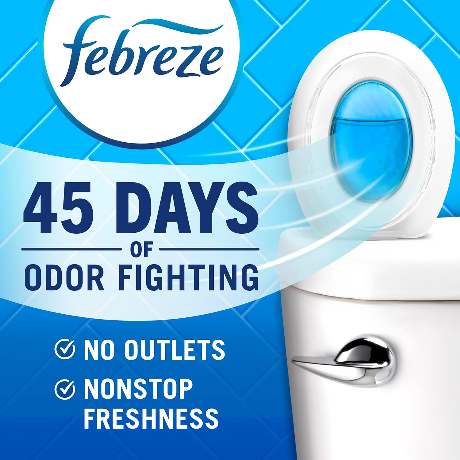 Bathroom Air Freshener, Odor-Fighting, Plug in Alternative, Air Fresheners for Home and Bathroom and Kitchen, Closet Air Fresheners, Linen & Sky Scent, 4 Count