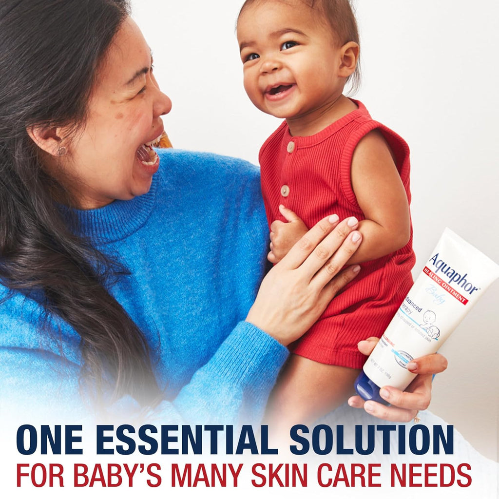 Baby Skin Care Essentials Gift Set with Baby Wash and Shampoo (16.9 Fl Oz) + Healing Ointment for Chapped Skin and Drool Rash (7Oz) + Diaper Rash Cream (3.5Oz), Hypoallergenic