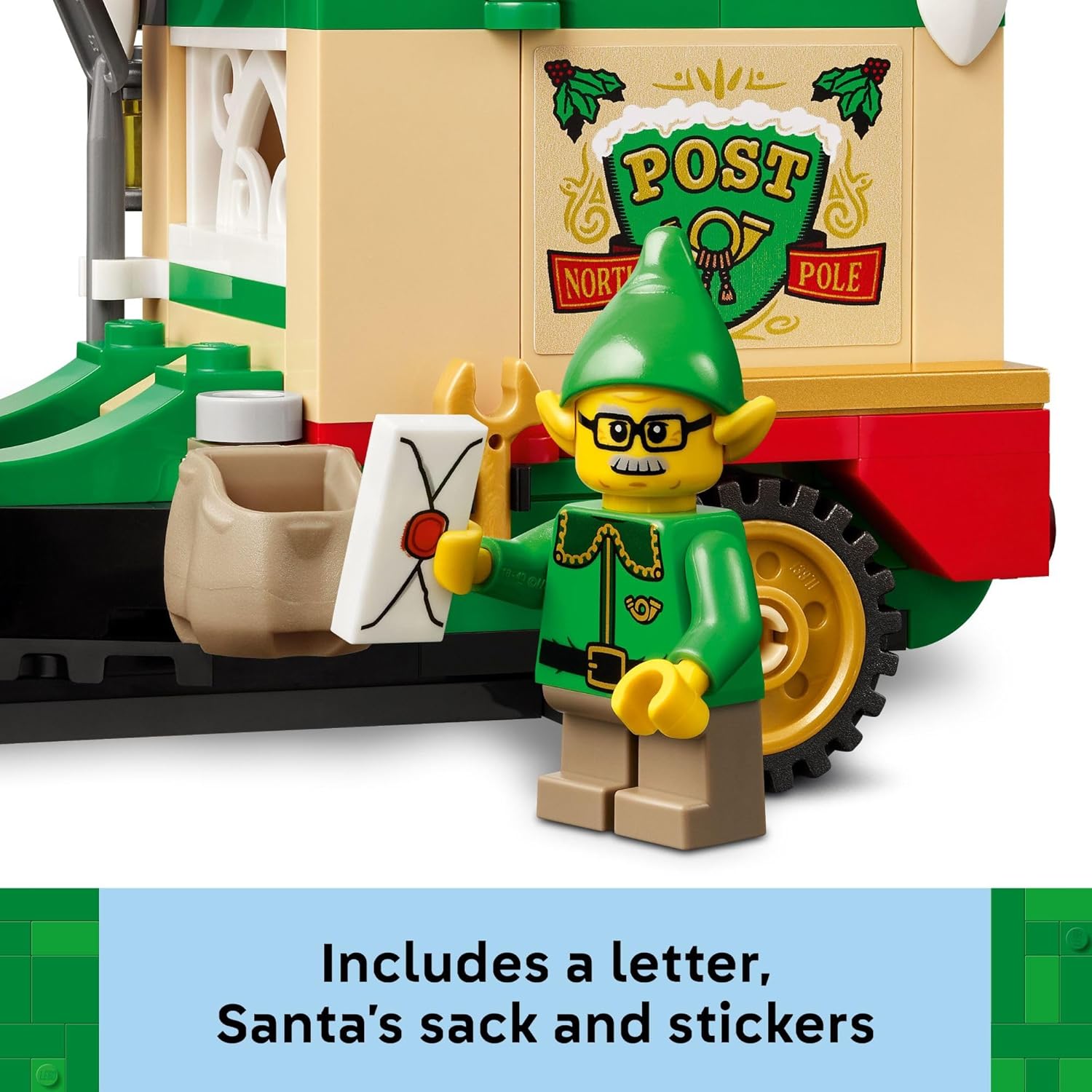 Santa’S Delivery Truck Building Toy for Kids - Construction Set for Play or Christmas Decor - Building Blocks for Girls & Boys, Ages 8+ - Holiday Craft Ideas for Families - 40746