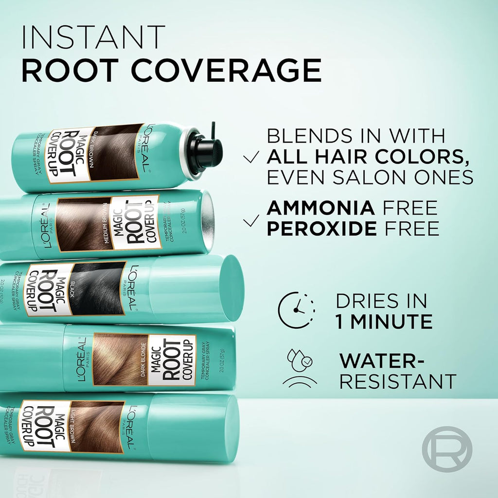 Magic Root Cover up Gray Concealer Spray Dark Blonde 2 Oz.(Packaging May Vary)