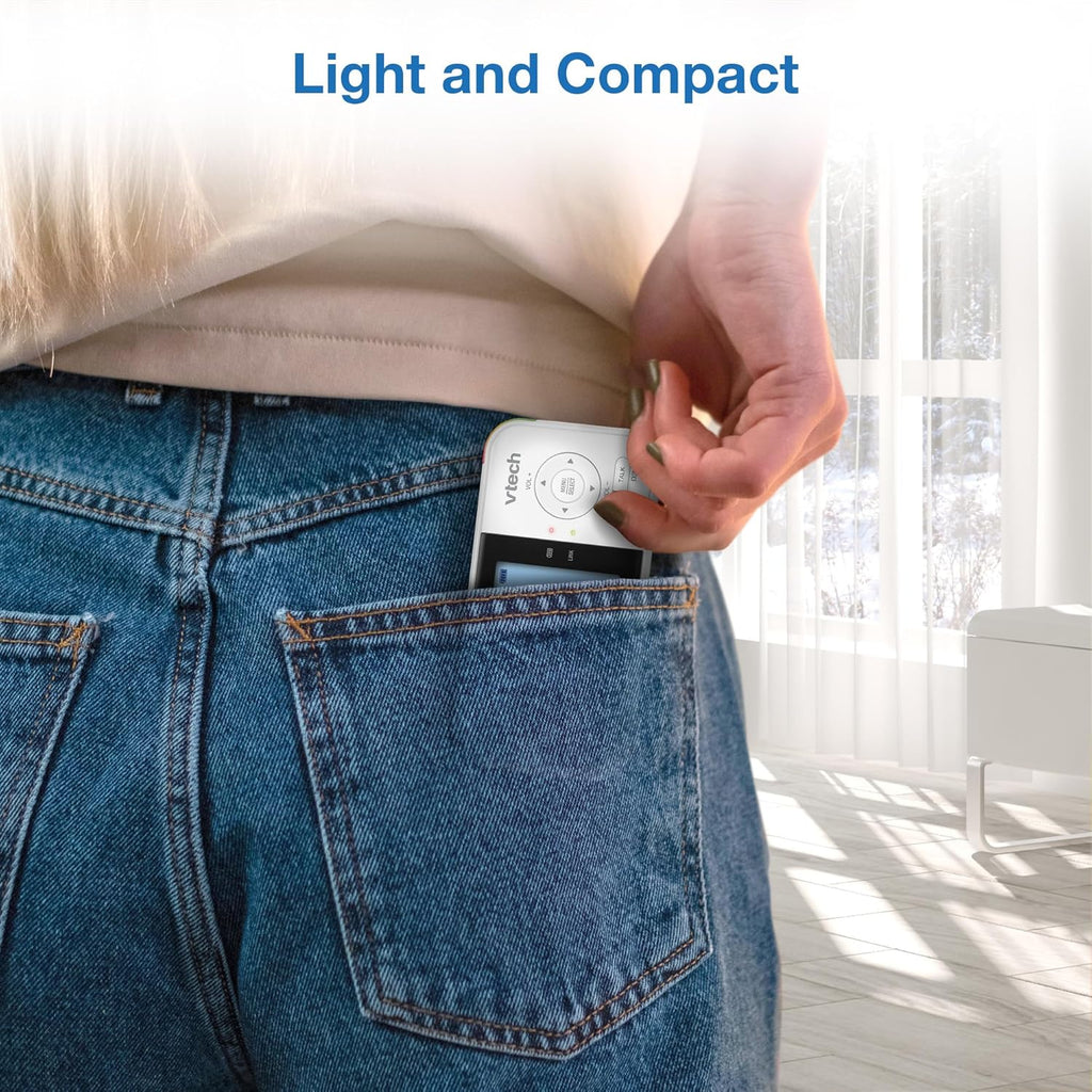 VM819 Baby Monitor with Camera and Audio, 2.8” Screen Portable Baby Camera, Night Vision, 2-Way Audio, Temperature Sensor and Lullabies, Secure Transmission No Wifi, Ideal for Baby/Elderly/Pet